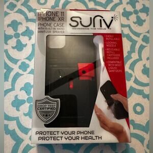 Suriv  Iphone 11 Iphone XR Case with  Sanitizer Sprayer  **BRAND NEW IN PACKAGE